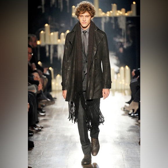 John Varvatos Collection Goat suede trench coat. Size EU 52 USA 42 - Picture 1 of 10